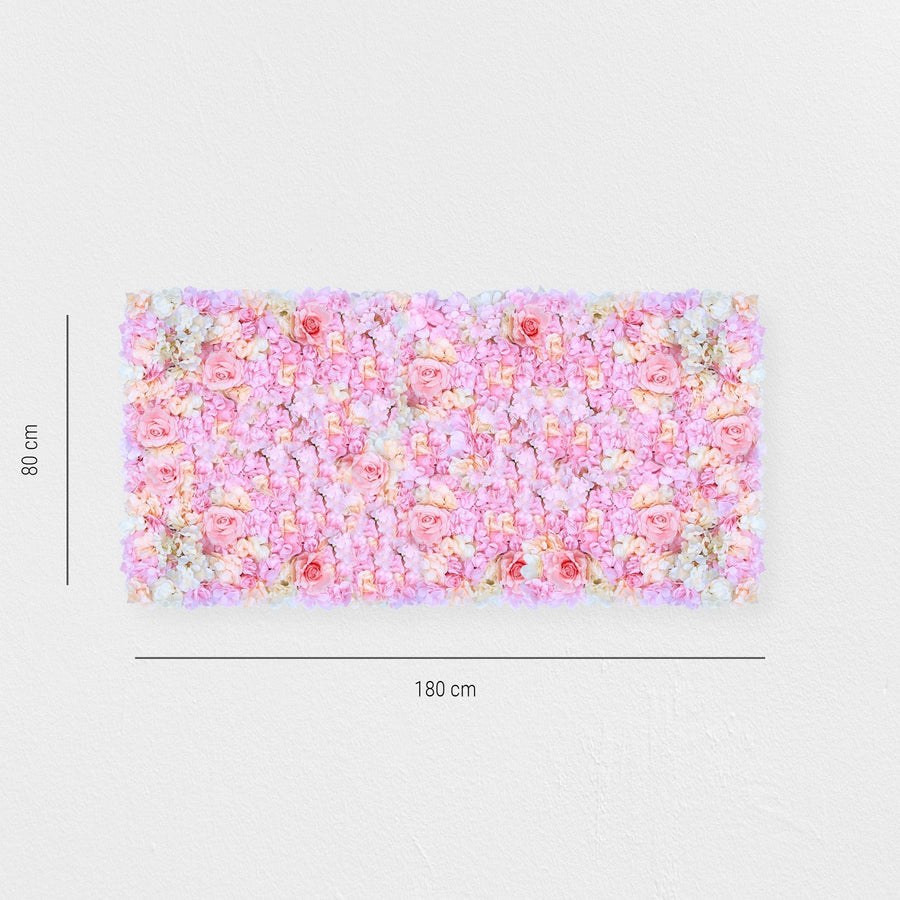 Blumenwand Creamy Cupcake – Realtouch-Blütenwand