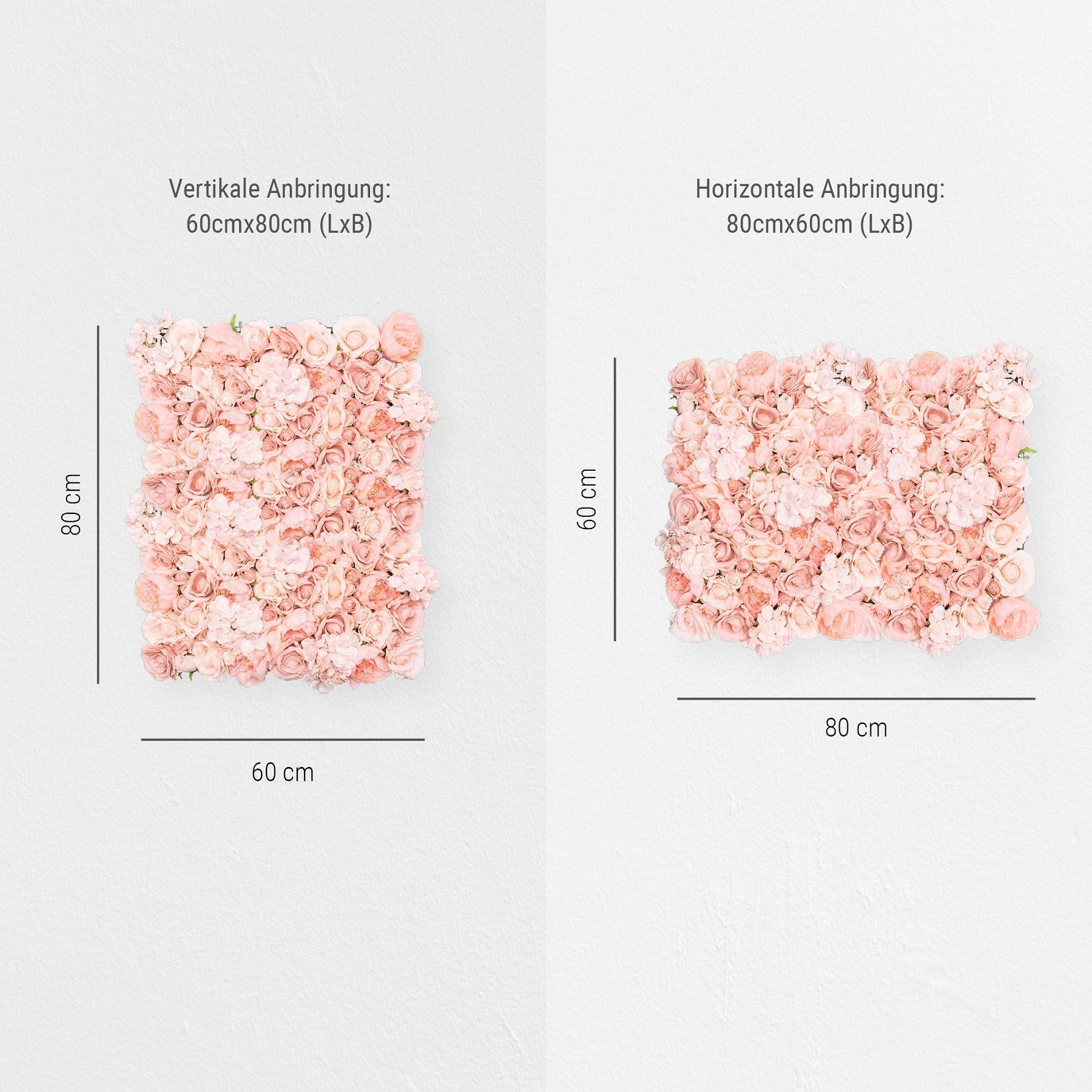 Blumenwand Fabulous Princess – Realtouch-Blütenwand