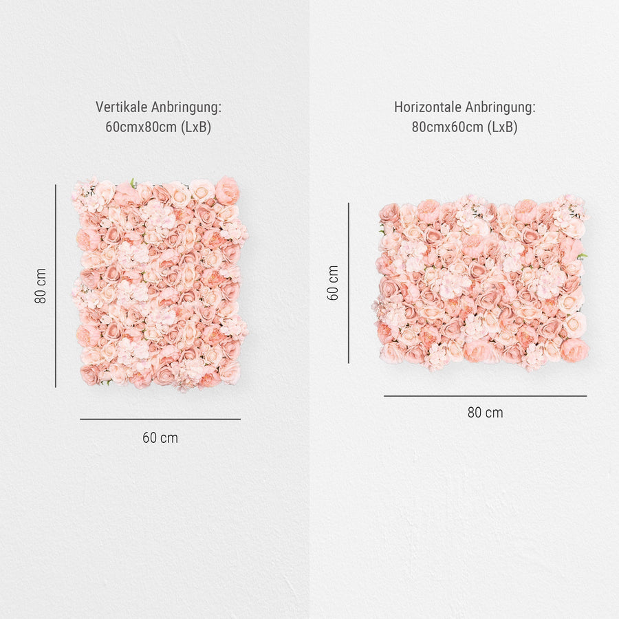 Blumenwand Fabulous Princess – Realtouch-Blütenwand