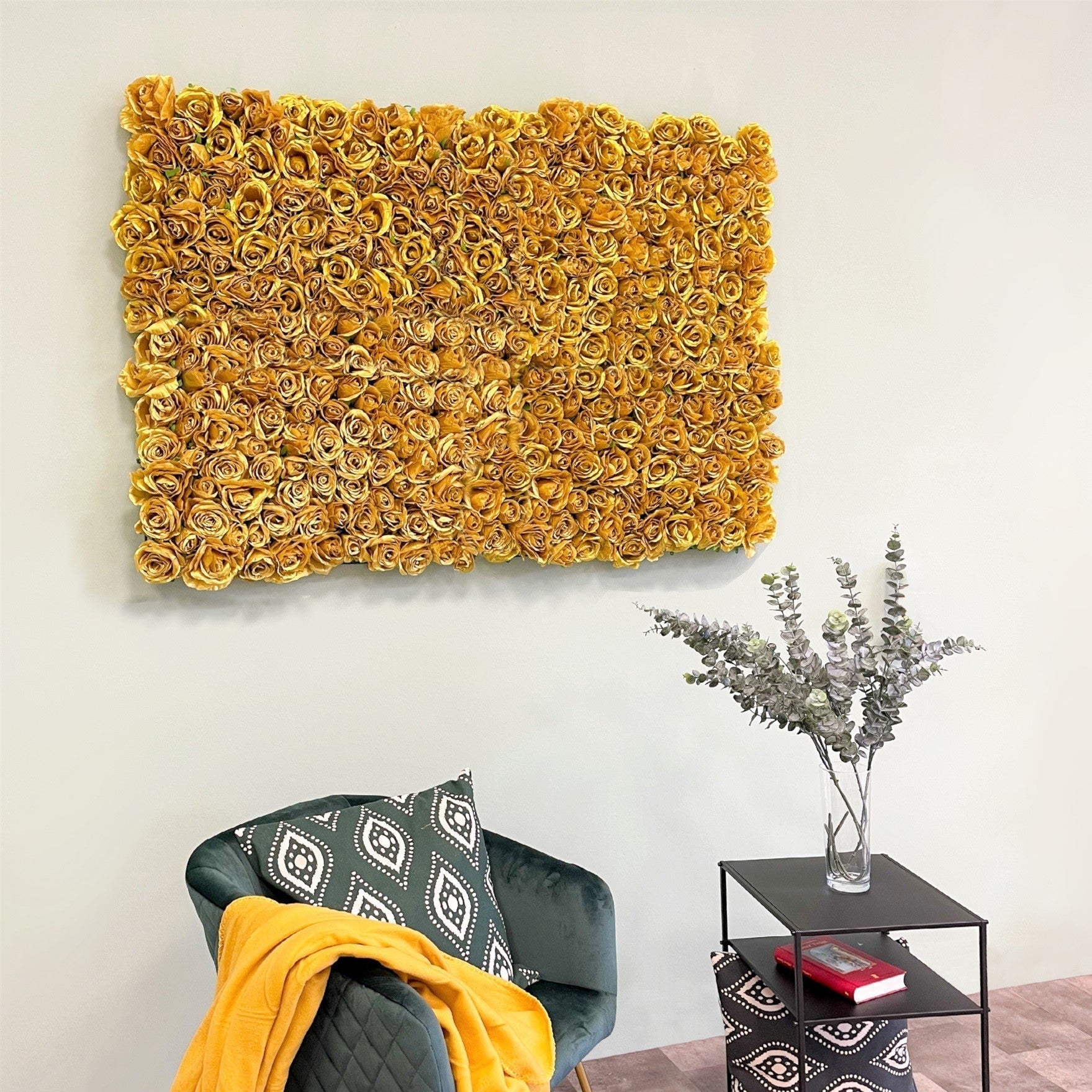Blumenwand Golden Star – Realtouch-Blütenwand