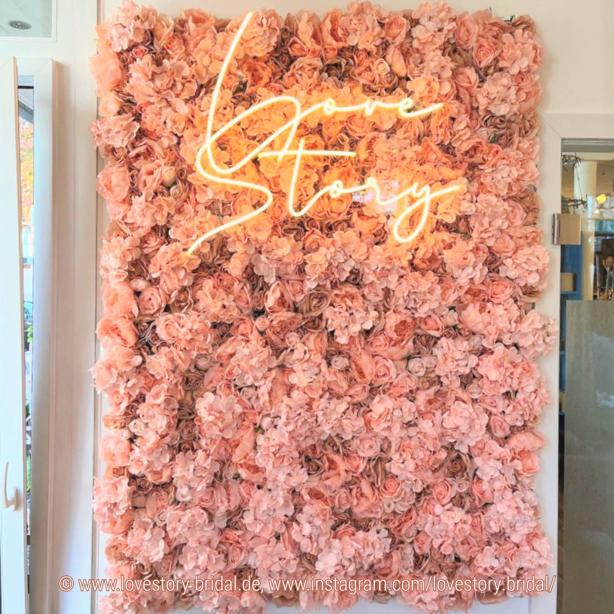 Blumenwand Fabulous Princess – Realtouch-Blütenwand