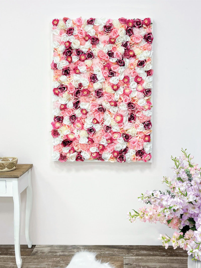 Flowerframe My Valentine – Realtouch-Blüten mit Holzrahmen