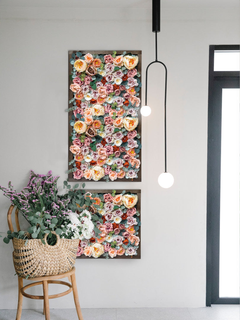 Flowerframe Grenada – Realtouch-Blüten mit Holzrahmen