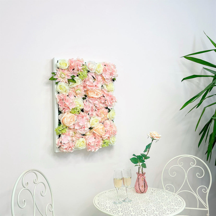 Flowerframe Honeydew – Realtouch-Blüten mit Holzrahmen