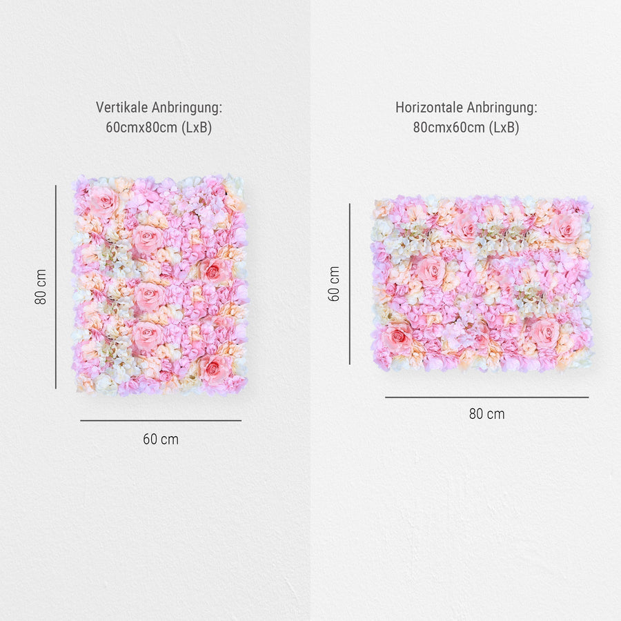 Blumenwand Creamy Cupcake – Realtouch-Blütenwand