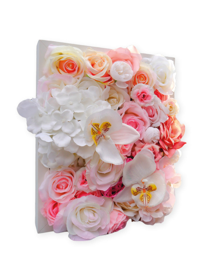 Flowerframe Melody – Realtouch-Blüten mit Holzrahmen