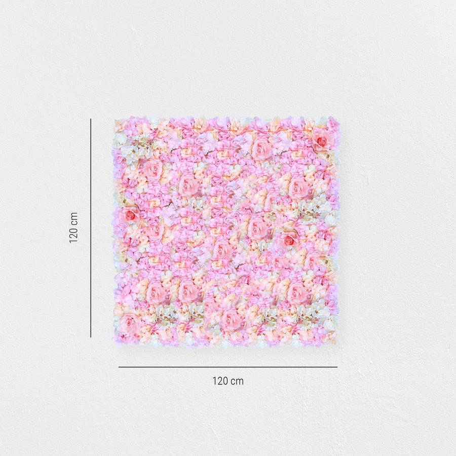 Blumenwand Creamy Cupcake – Realtouch-Blütenwand