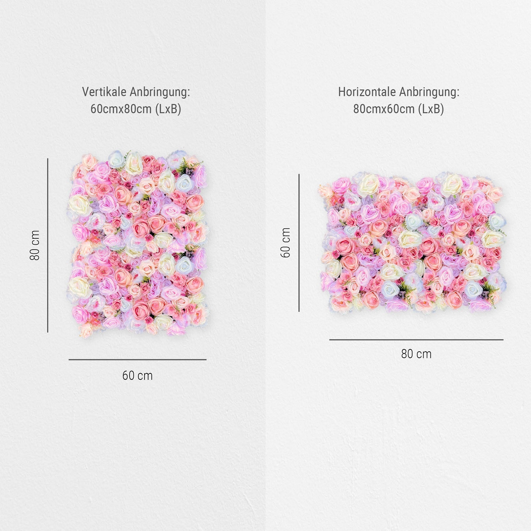 Blumenwand Bloomylicious – Realtouch-Blütenwand