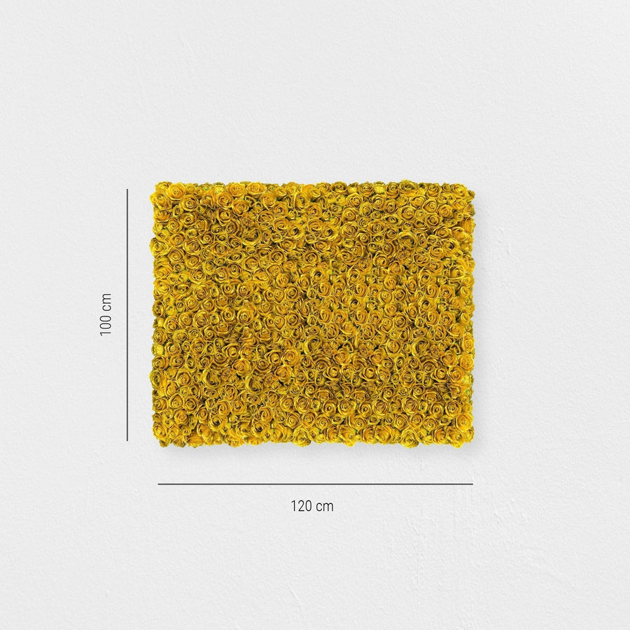 Blumenwand Golden Star – Realtouch-Blütenwand