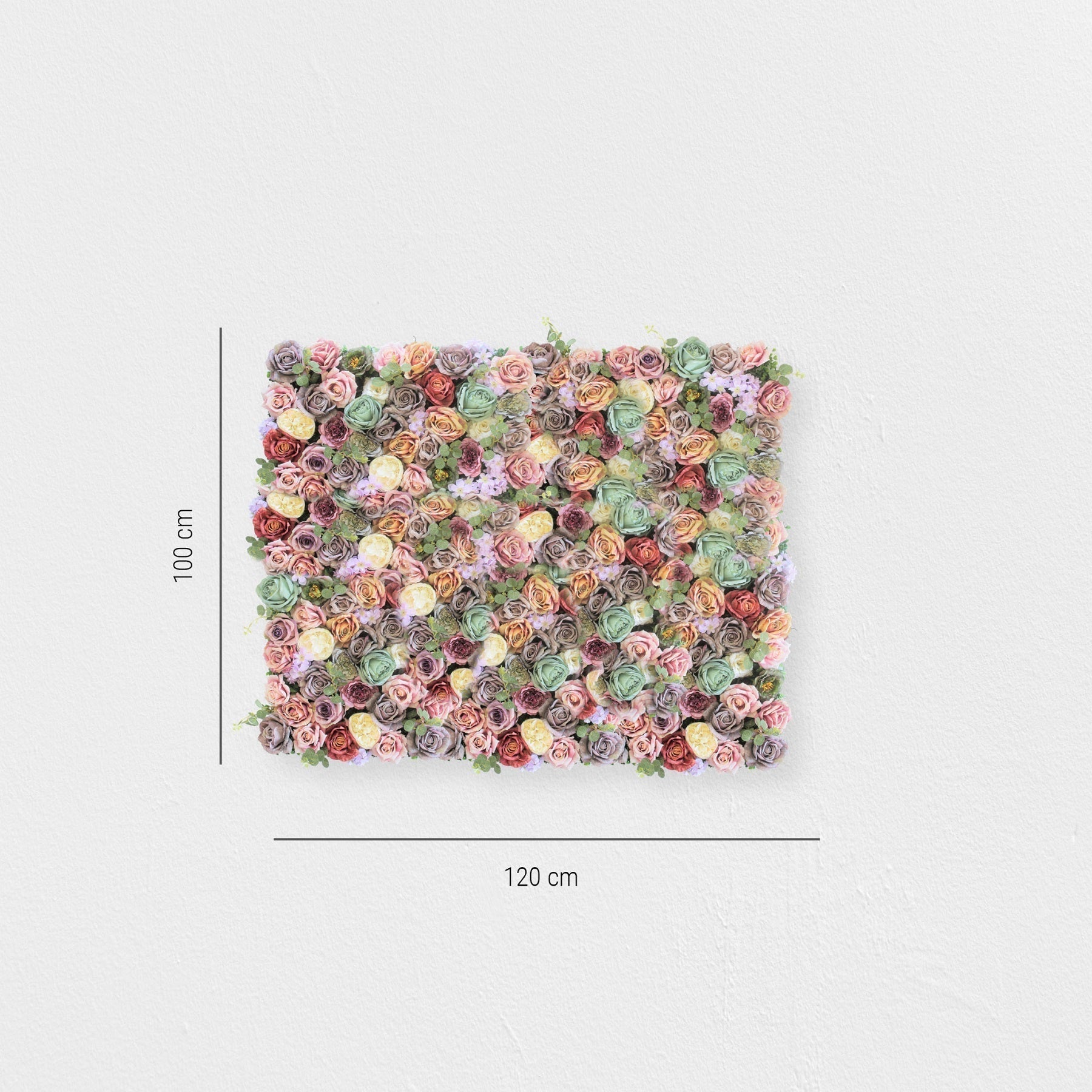 Blumenwand Hazelrose – Realtouch-Blütenwand