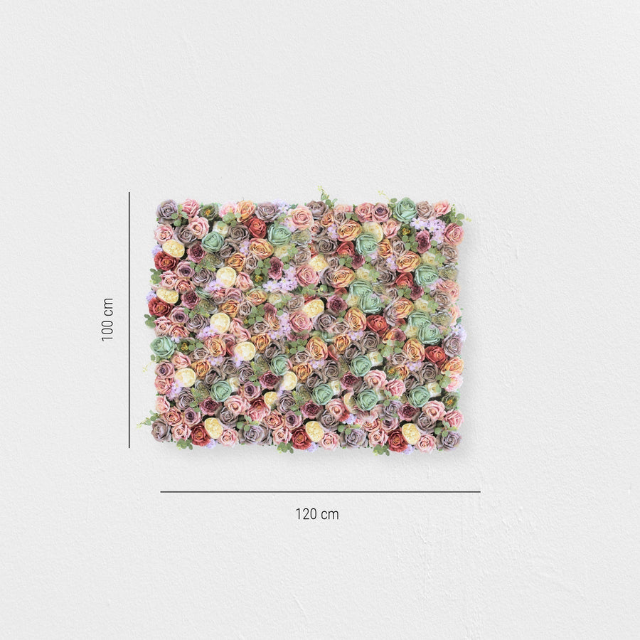Blumenwand Hazelrose – Realtouch-Blütenwand