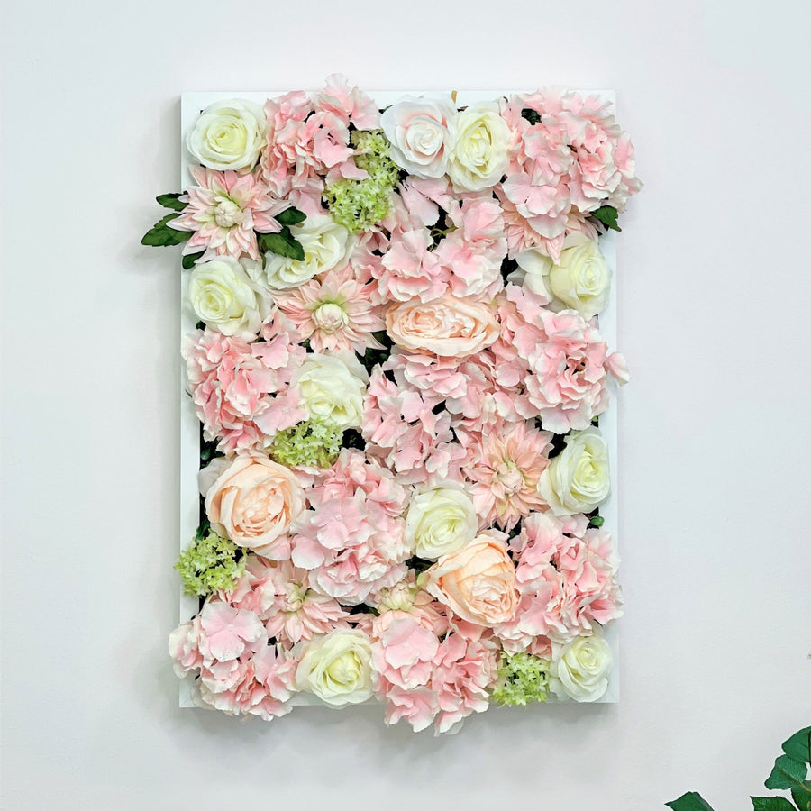 Flowerframe Honeydew – Realtouch-Blüten mit Holzrahmen