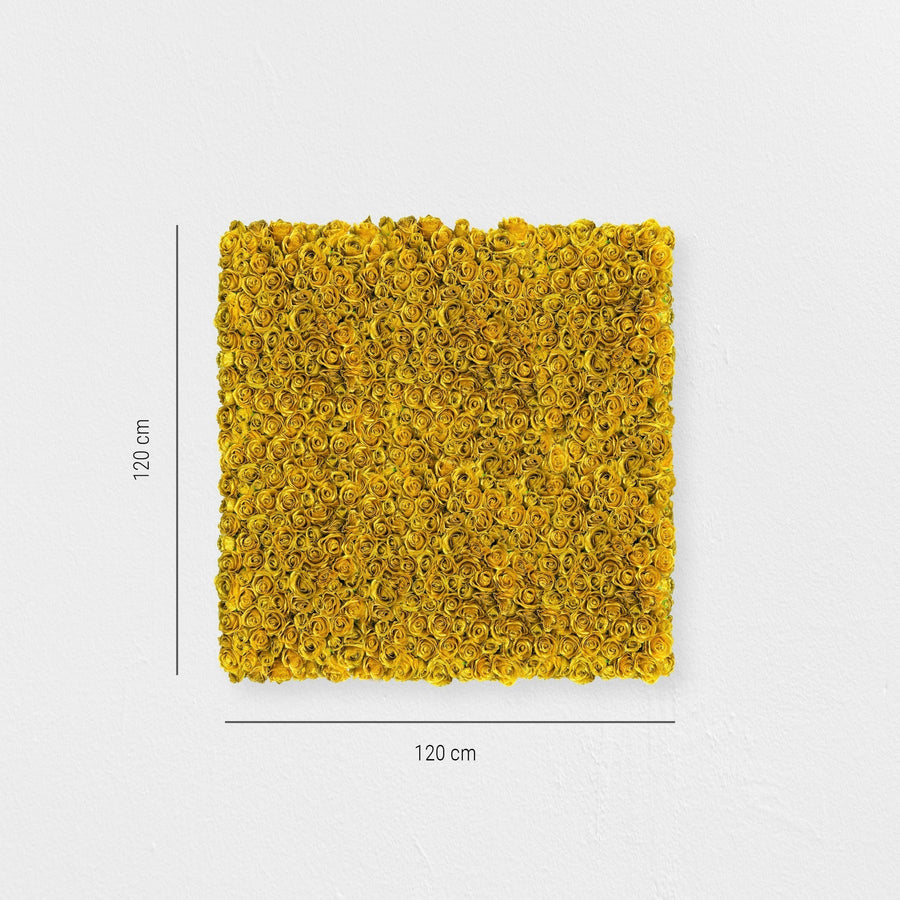 Blumenwand Golden Star – Realtouch-Blütenwand
