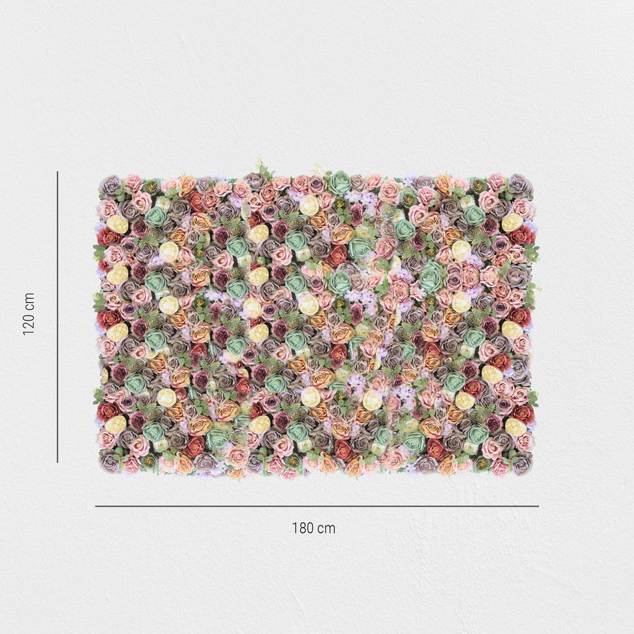 Blumenwand Hazelrose – Realtouch-Blütenwand