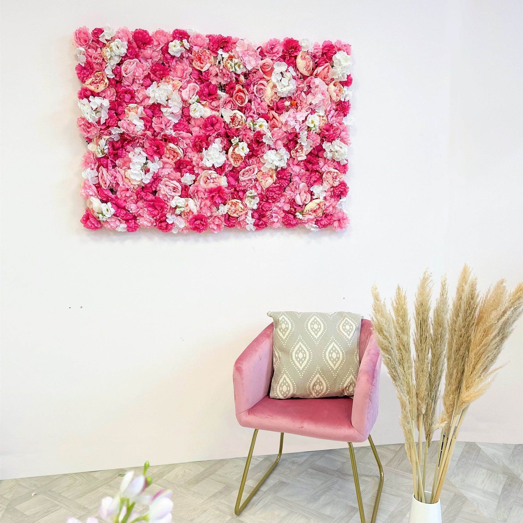 Blumenwand Miss Royal – Realtouch-Blütenwand