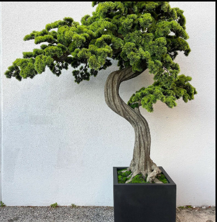 Bonsai Gross Block-M – Kunstbonsai im Design-Pflanzgefäß