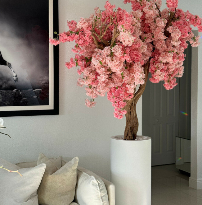 Kirschblüten Pink St. Tropez – Kunstbaum mit Realtouch-Blüten
