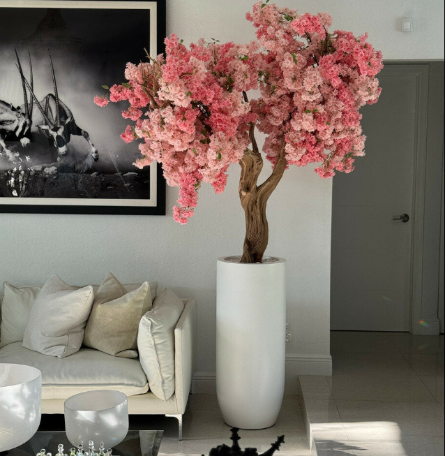 Kirschblüten Pink St. Tropez – Kunstbaum mit Realtouch-Blüten