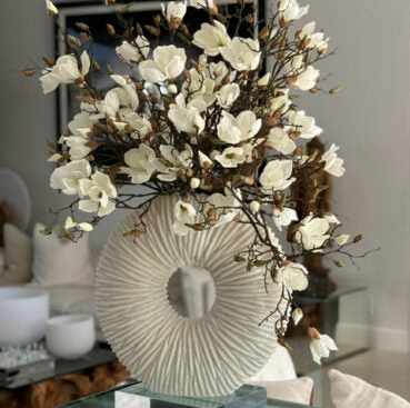 Eternity Vase Magnolien Treibholz – Florales Magnolien-Arrangement