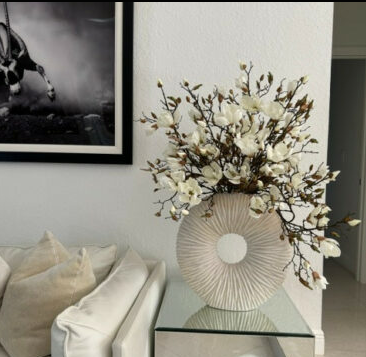 Eternity Vase Magnolien Treibholz – Florales Magnolien-Arrangement