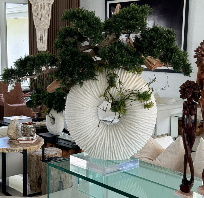 Eternity Vase Hängender Bonsai – Kunstbonsai im Design-Pflanzgefäß