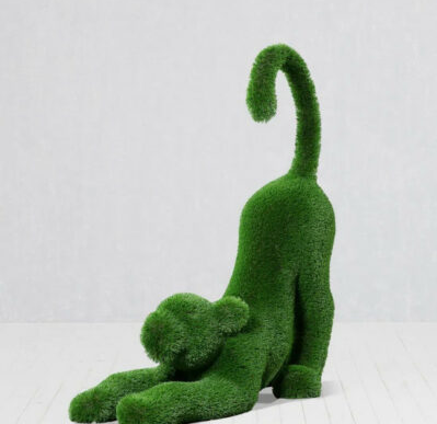 Topiary Baby-Löwe – Formgehölz aus Kunstpflanzen