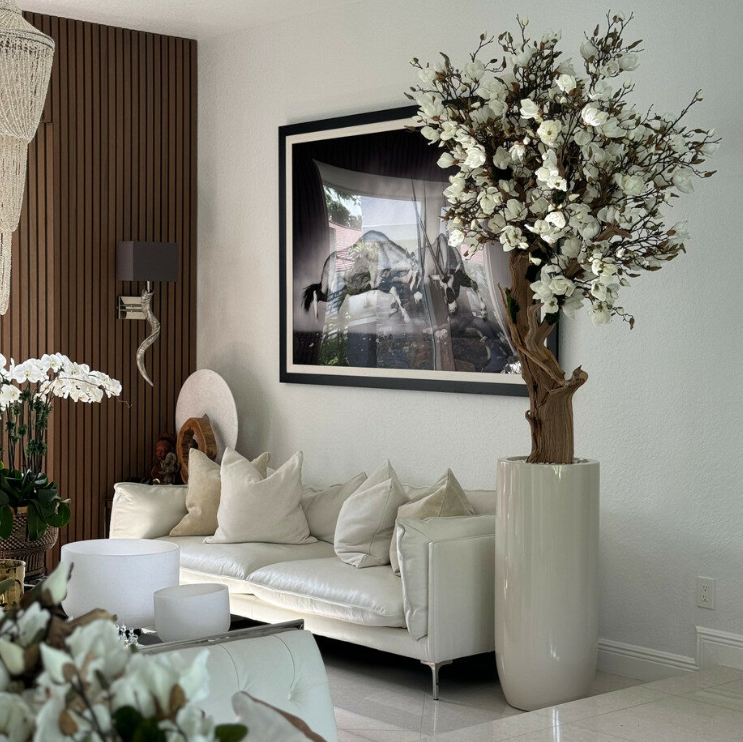 Magnolienbaum Weiss St. Tropez Beige – Florales Magnolien-Arrangement