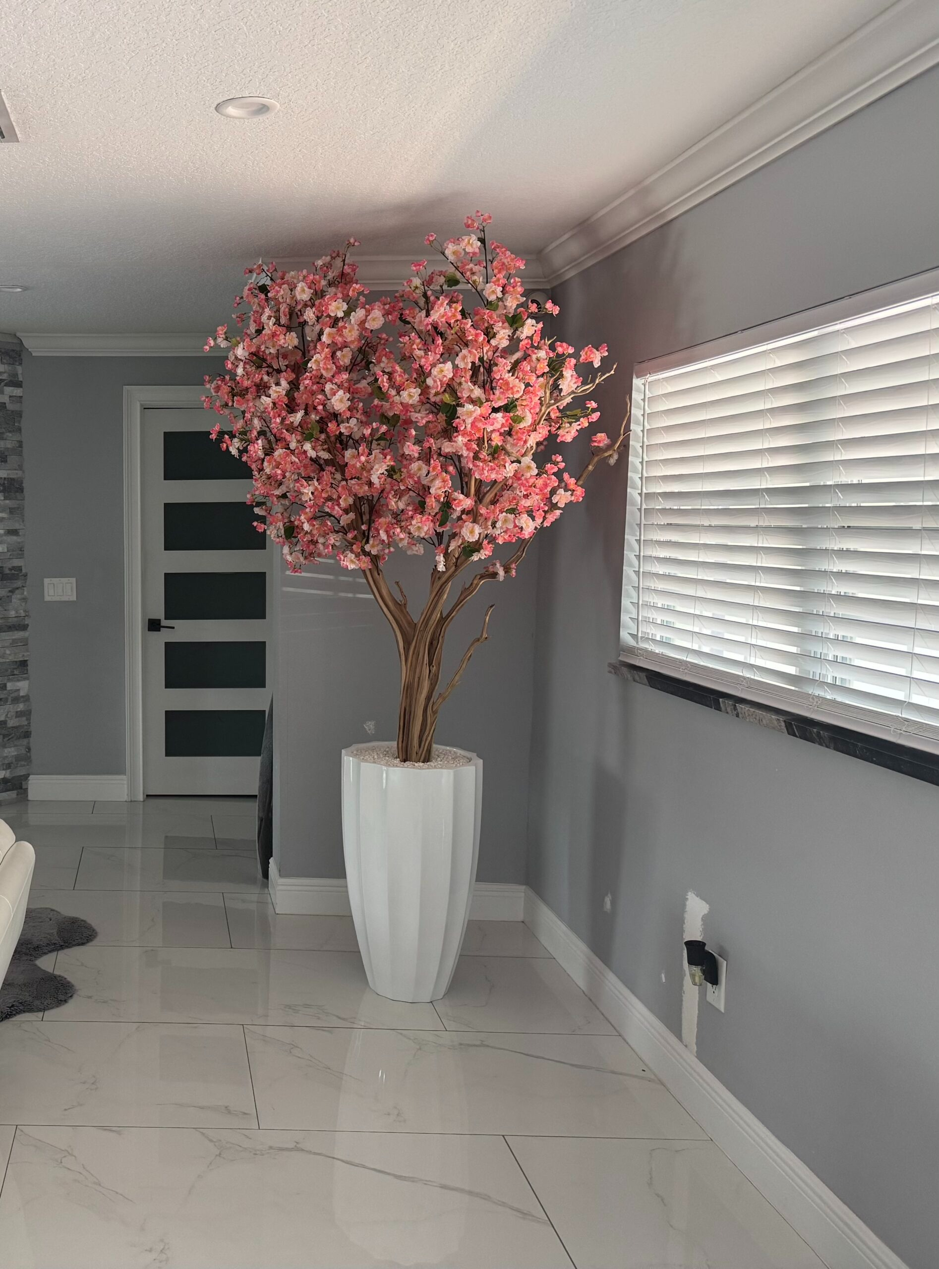 Kirschblütenbaum Rosa Weiss – Kunstbaum mit Realtouch-Blüten