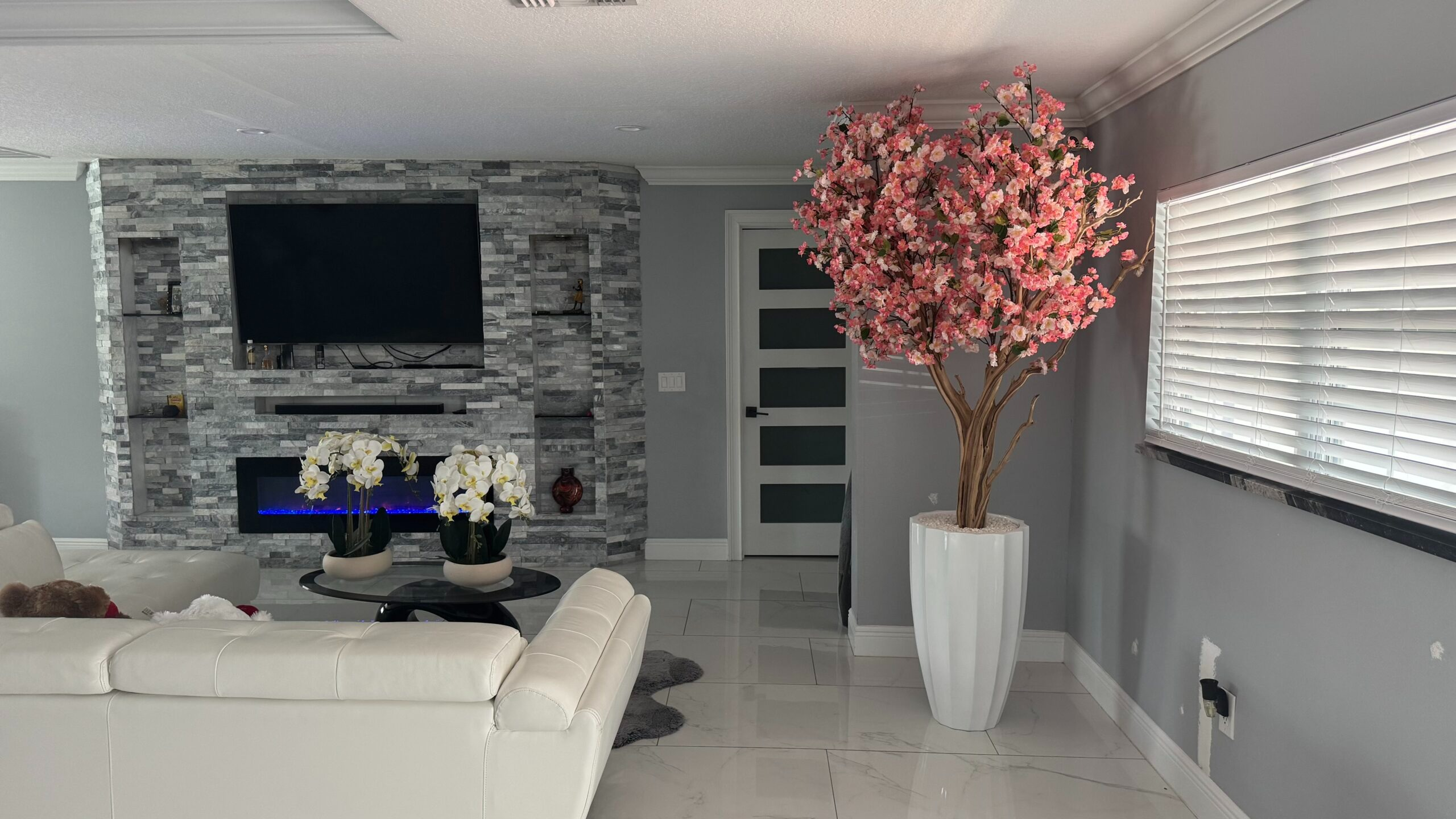 Kirschblütenbaum Rosa Weiss – Kunstbaum mit Realtouch-Blüten