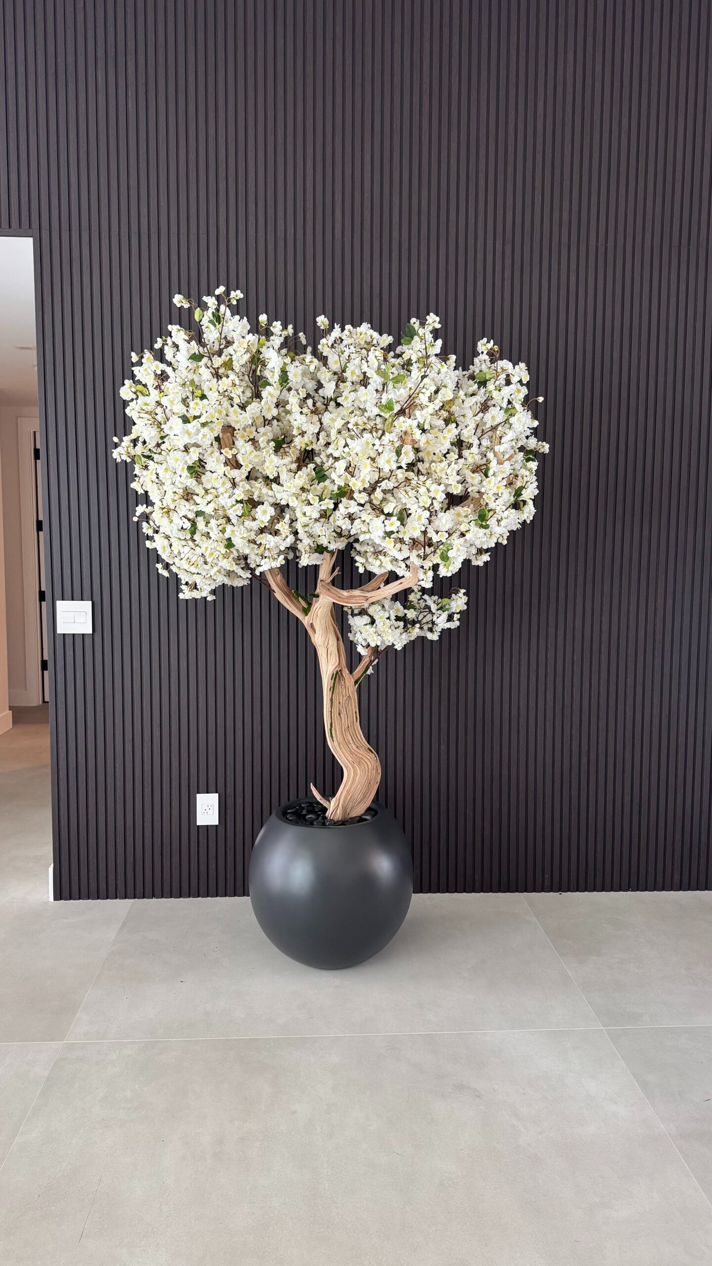 Kirschblütenbaum Weiss 213 cm – Kunstbaum mit Realtouch-Blüten