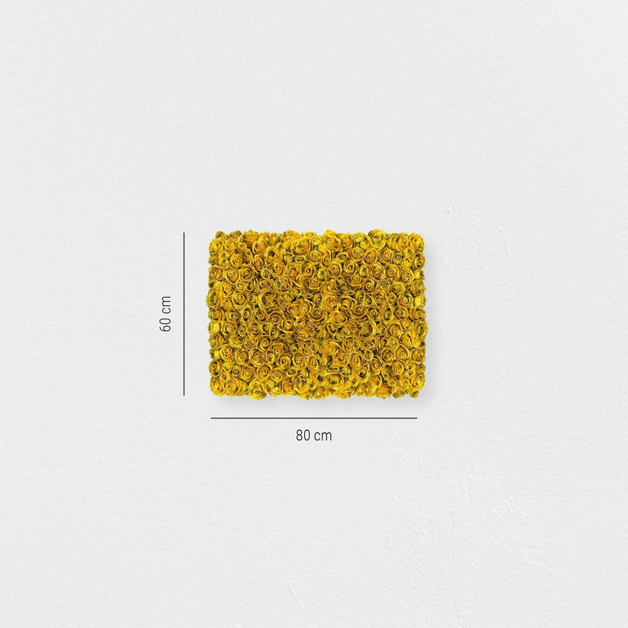 Blumenwand Golden Star – Realtouch-Blütenwand