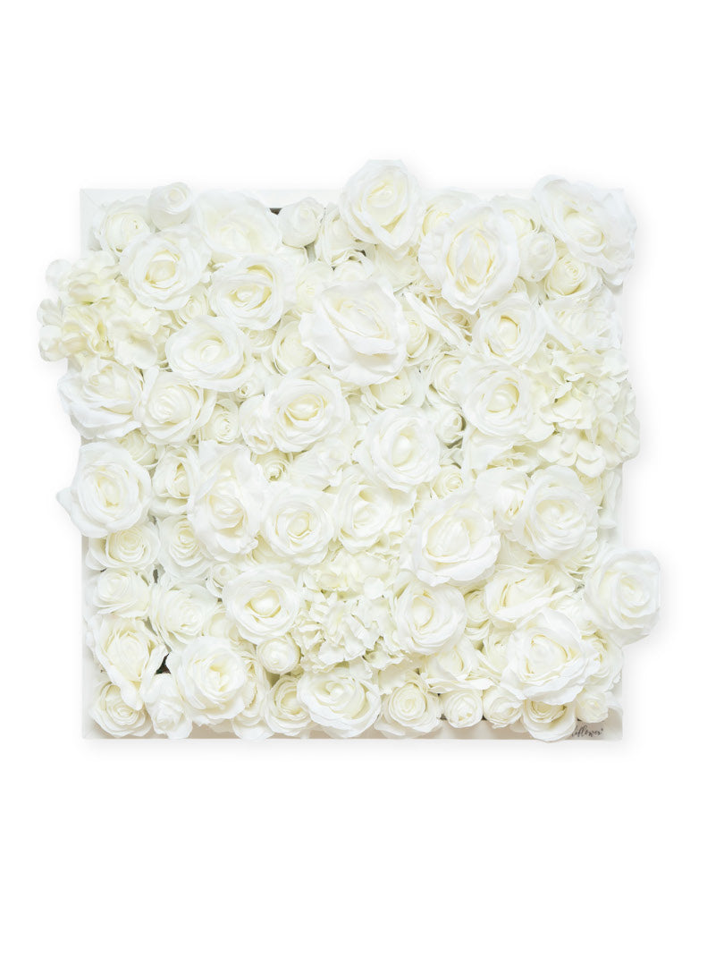 Flowerframe Emma – Realtouch-Blüten mit Holzrahmen