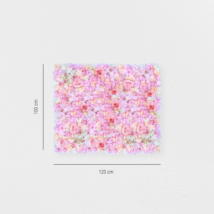 Blumenwand Creamy Cupcake – Realtouch-Blütenwand