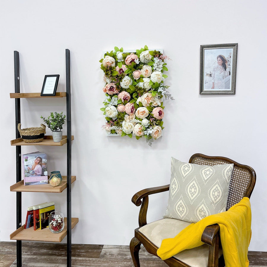 Flowerframe Coconut Vogue – Realtouch-Blüten mit Holzrahmen