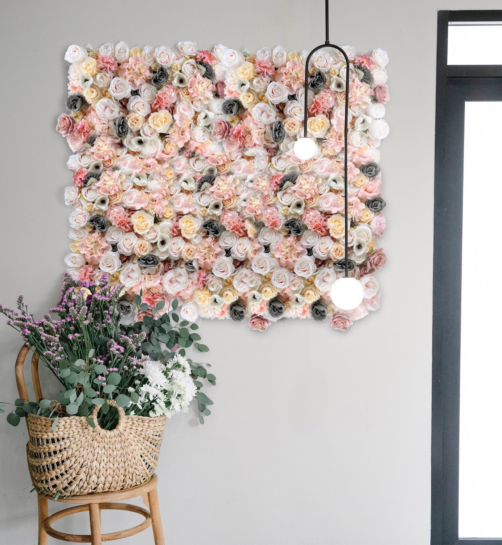 Flowerframe Home – Realtouch-Blüten mit Holzrahmen