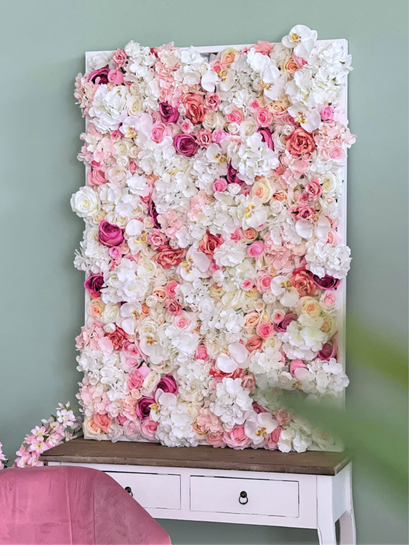 Flowerframe Melody – Realtouch-Blüten mit Holzrahmen