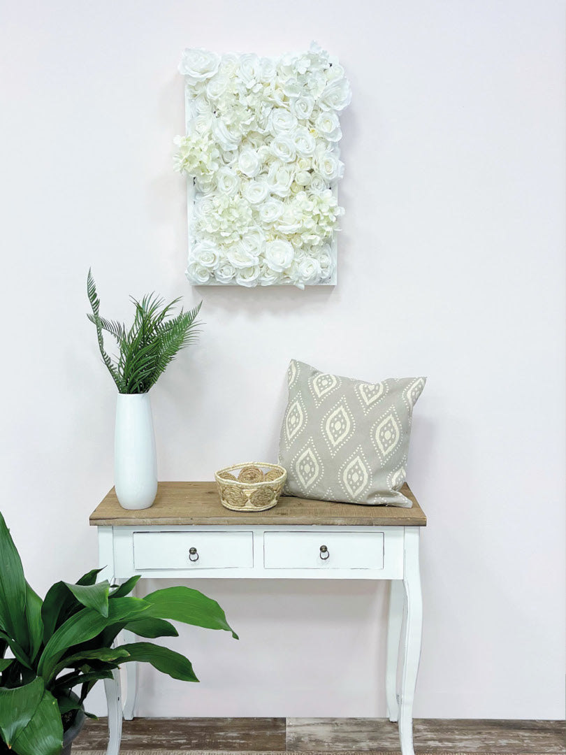 Flowerframe Emma – Realtouch-Blüten mit Holzrahmen