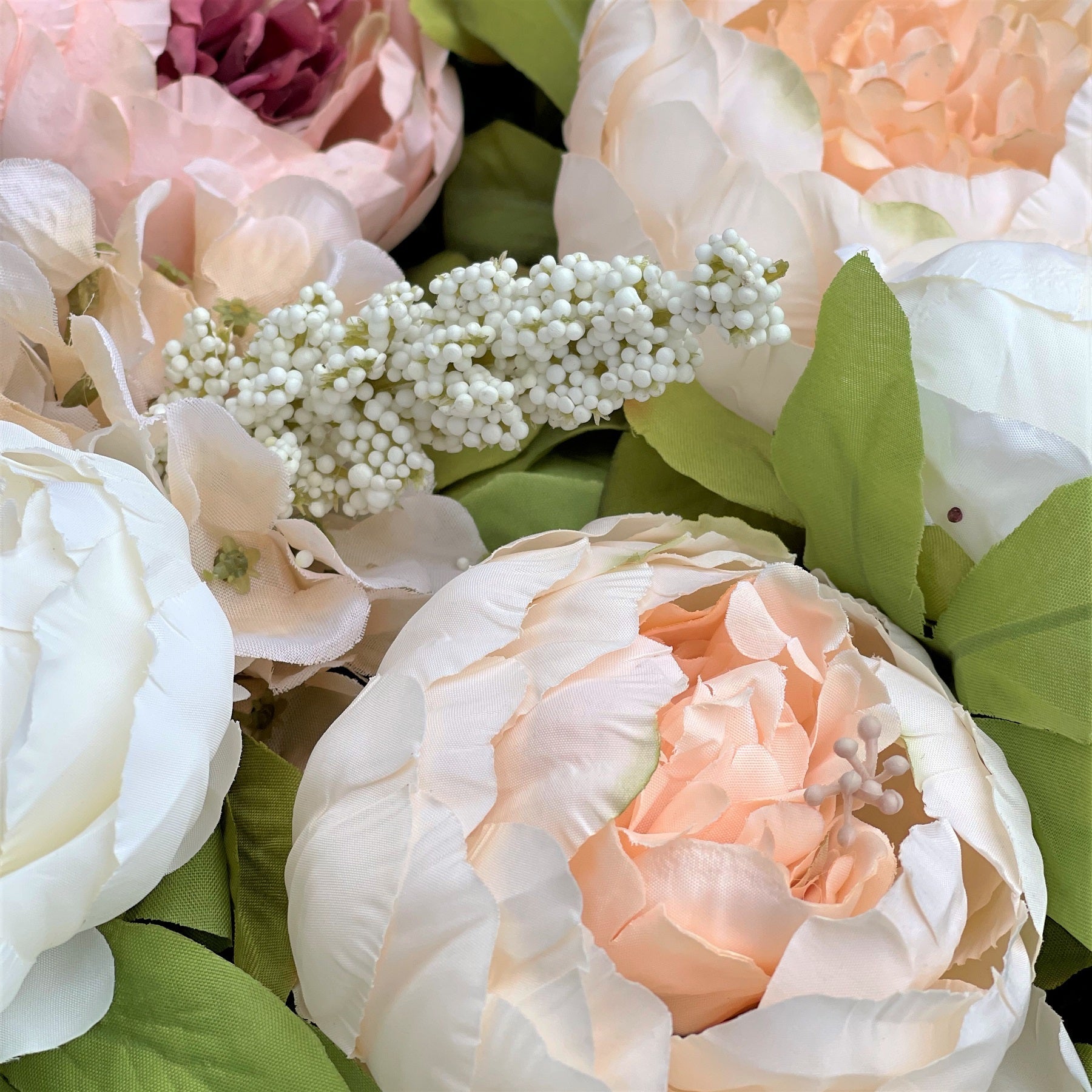 Flowerframe Coconut Vogue – Realtouch-Blüten mit Holzrahmen