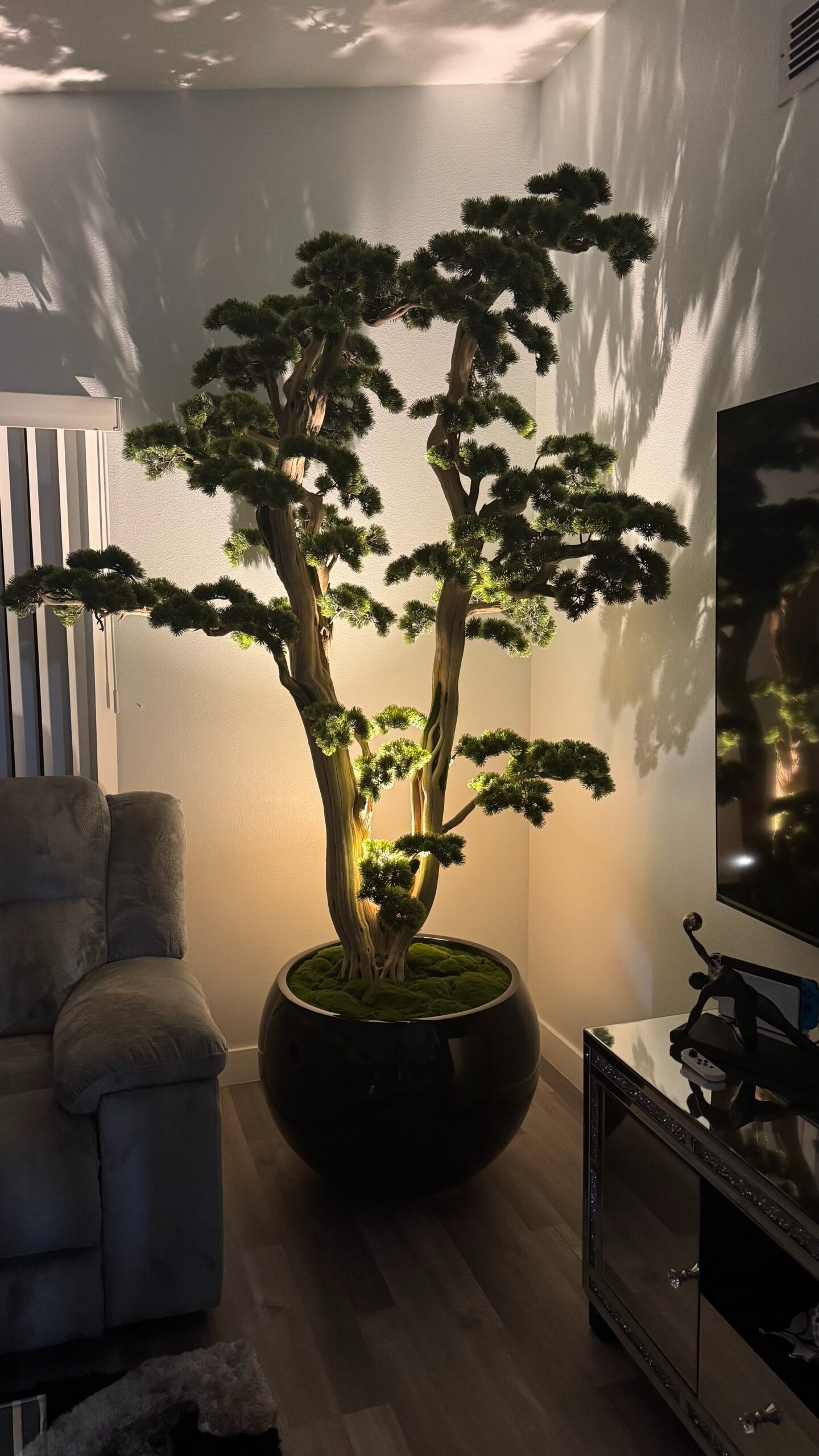 Bonsai Schwarz – Kunstbonsai im Design-Pflanzgefäß