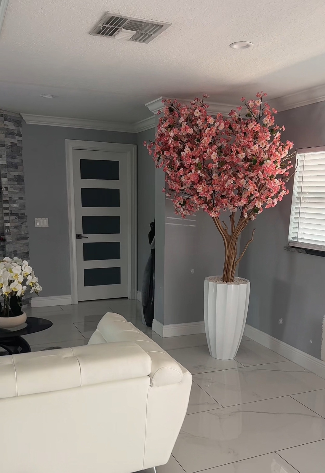 Kirschblütenbaum Rosa Weiss – Kunstbaum mit Realtouch-Blüten