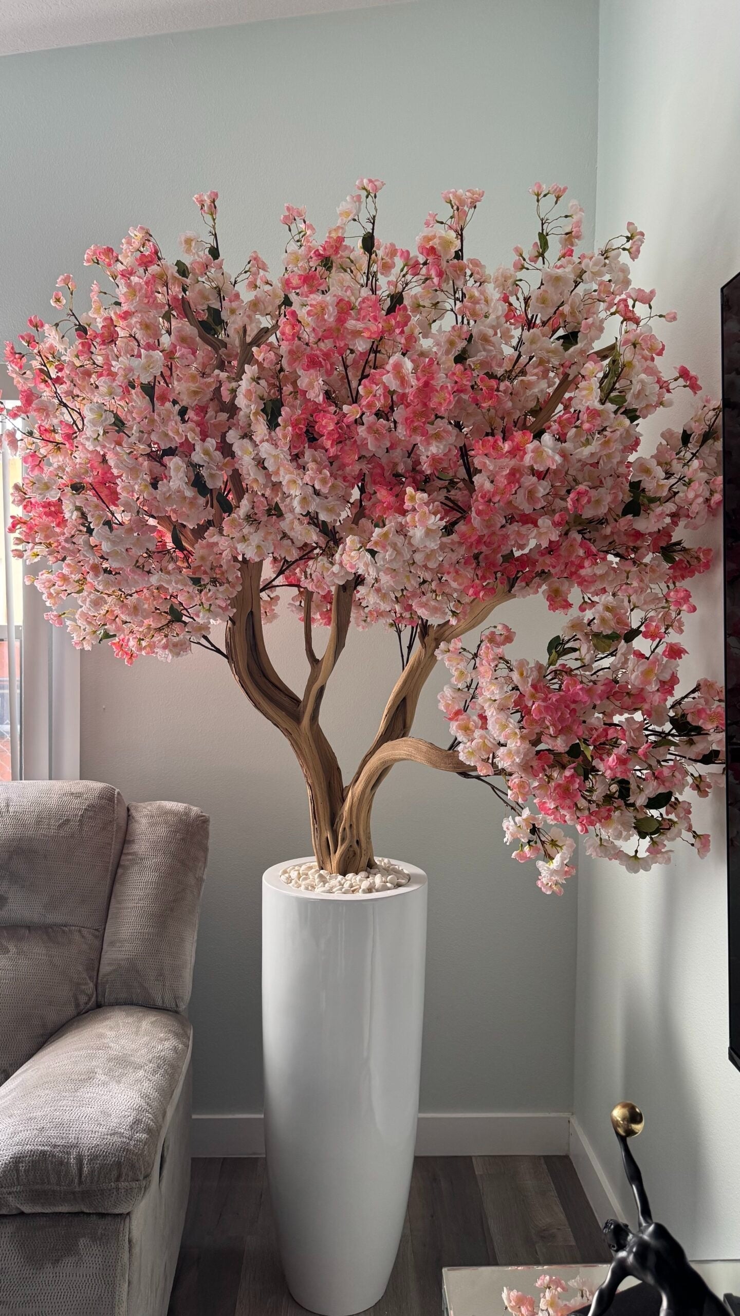 Kirschblüte Rosa Hoch – Kunstbaum mit Realtouch-Blüten