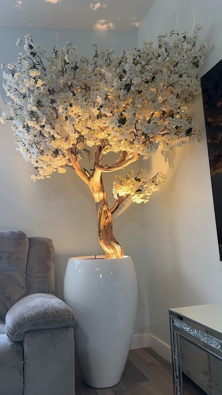 Kirschblüte Weiss 213 cm – Kunstbaum mit Realtouch-Blüten